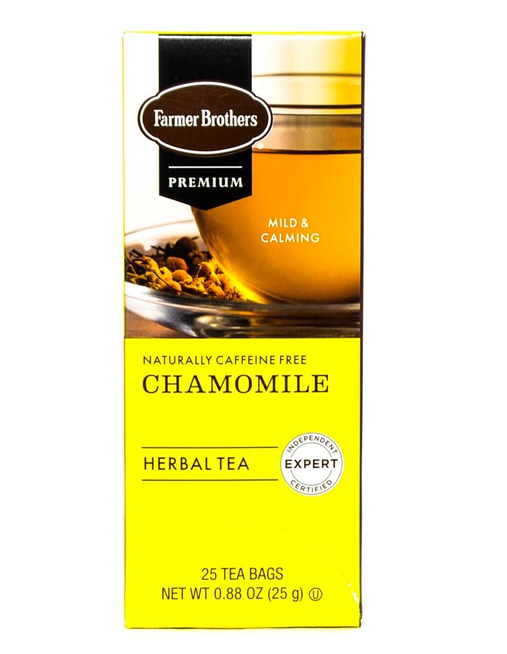 Farmer Brothers Premium: Chamomile Herbal Tea, 1/25 ct box
