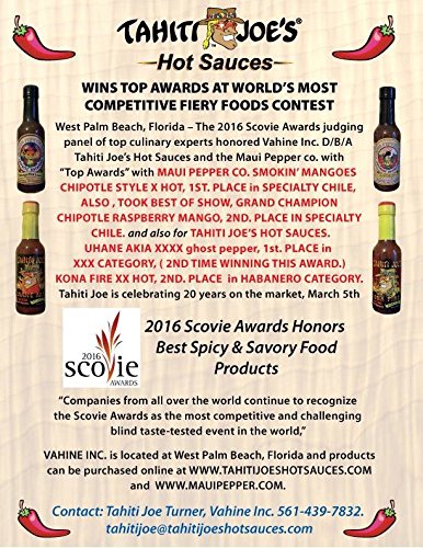 Tahiti Joe’s Polynesian Hot Sauce | Made with Aged Red Peppers Parmesan Cheese Clam Juice and other spices (5oz)