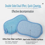Kitchen Sponge,Dish Sponge,Scrub Sponges Cleaning Supplies,Sponges for Dishes Stainless Steel Wire to Remove Stubborn Stains,Durable Thickening 6-Pack