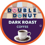 Double Donut Coffee Dark Roast Coffee Pods, Extra Bold Blend Coffee, Single Serve Coffee For Keurig K Cups Machines, Dark Roast Coffee in Recyclable
