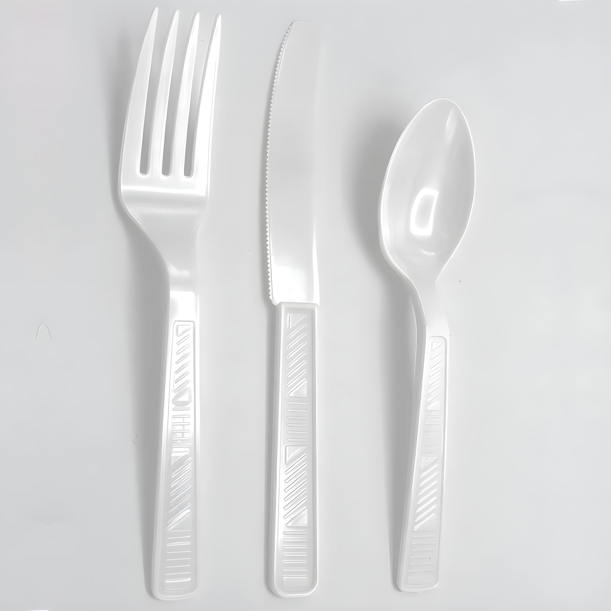 Party Dimensions Plastic White | Pack of 48 Cutlery Combo, 48 count