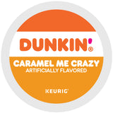 Dunkin' Donuts Coffee K-Cup® Pods, Caramel Me Crazy, Medium Roast, Box Of 22 Pods