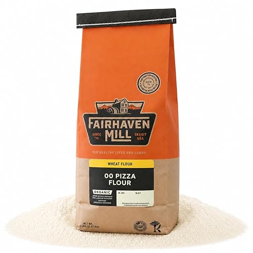 Fairhaven Mill Organic 00 Pizza Flour - USDA Certified Organic and Non-GMO - Perfect for Thin, Supple Pizza Crusts, Rustic Flatbreads, Focaccia