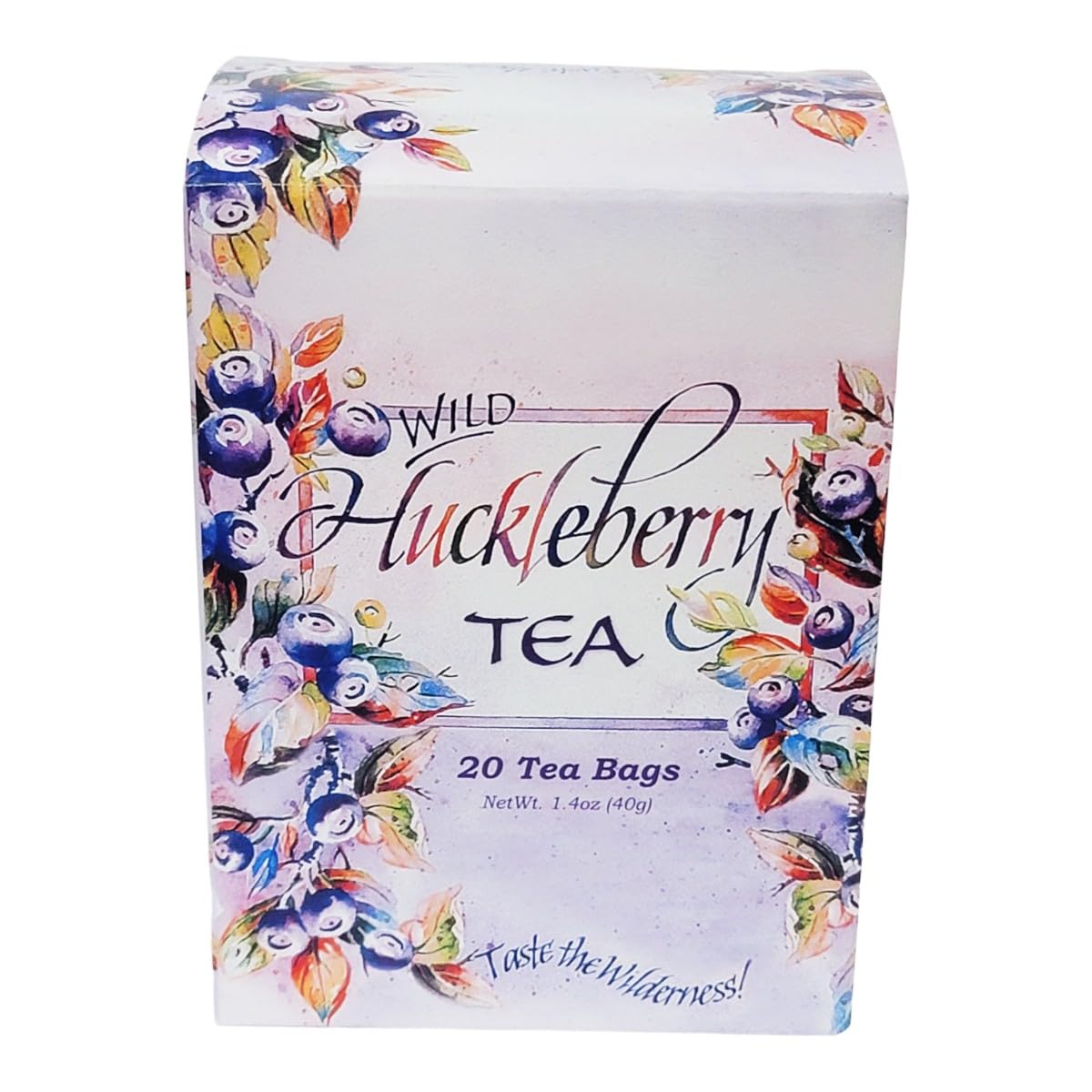 Wild Huckleberry Tea Bags From Montana (3 Pack - 60 Tea Bags). Black Ceylon Tea with Huckleberry Natural Flavors.