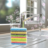 12PCS Cleaning Sponge?2.5X4.0 inches, Kitchen DishSponge, Cleaning Scrub Color Sponge, Biodegradable Natural Sponge, Non-Scratch Kitchen Cellulose