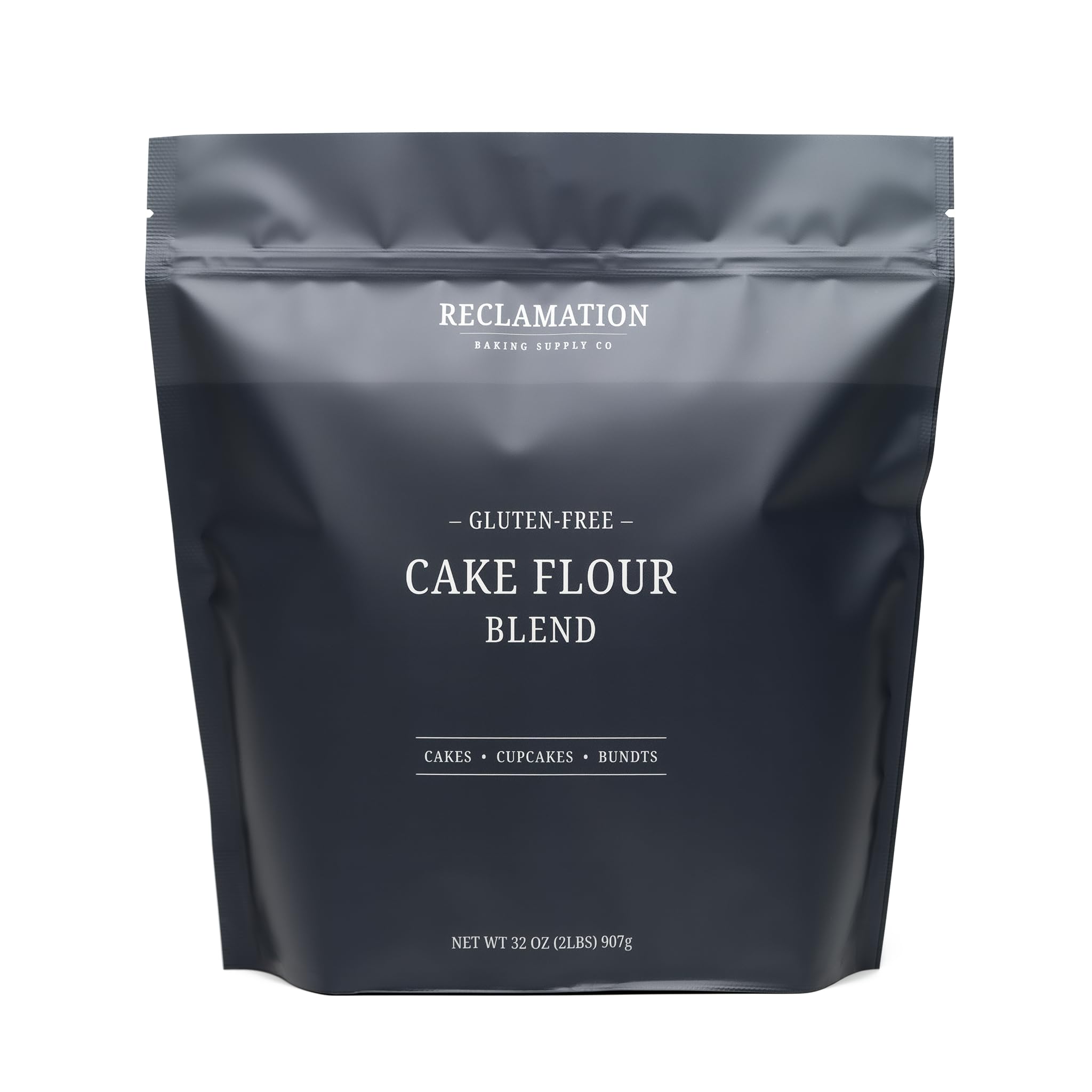Reclamation Gluten Free Cake Flour 2 lb - Substitute 1:1 - Perfect for Cakes, Cupcakes, Bundt Cakes, and More - Rice Free - Made With Gluten-Free