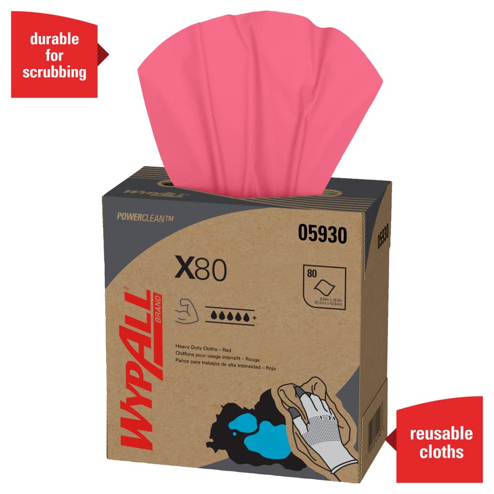 WypAll X80 Towels Model Code: AE - Price is for 1 Case, 5BOX/CASE (part# 05930)