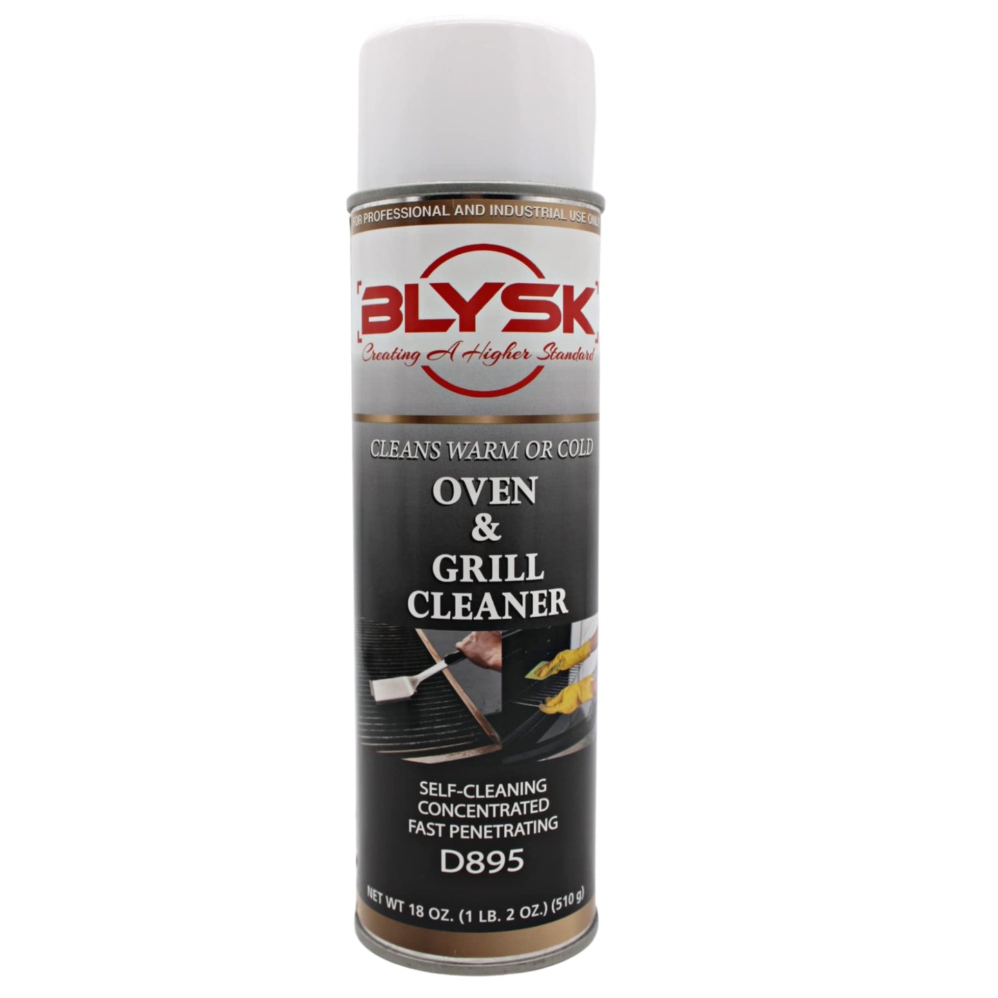 Blysk Oven & Grill Cleaner 18 oz (D895) heavy duty, fast penetrating, oil & grease remover
