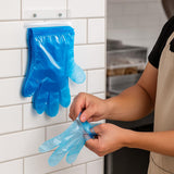 DealbyBox 1000pack Blue Disposable Poly Gloves for Restaurants, Pastry Shops,Deli Shops and Grocery Strores