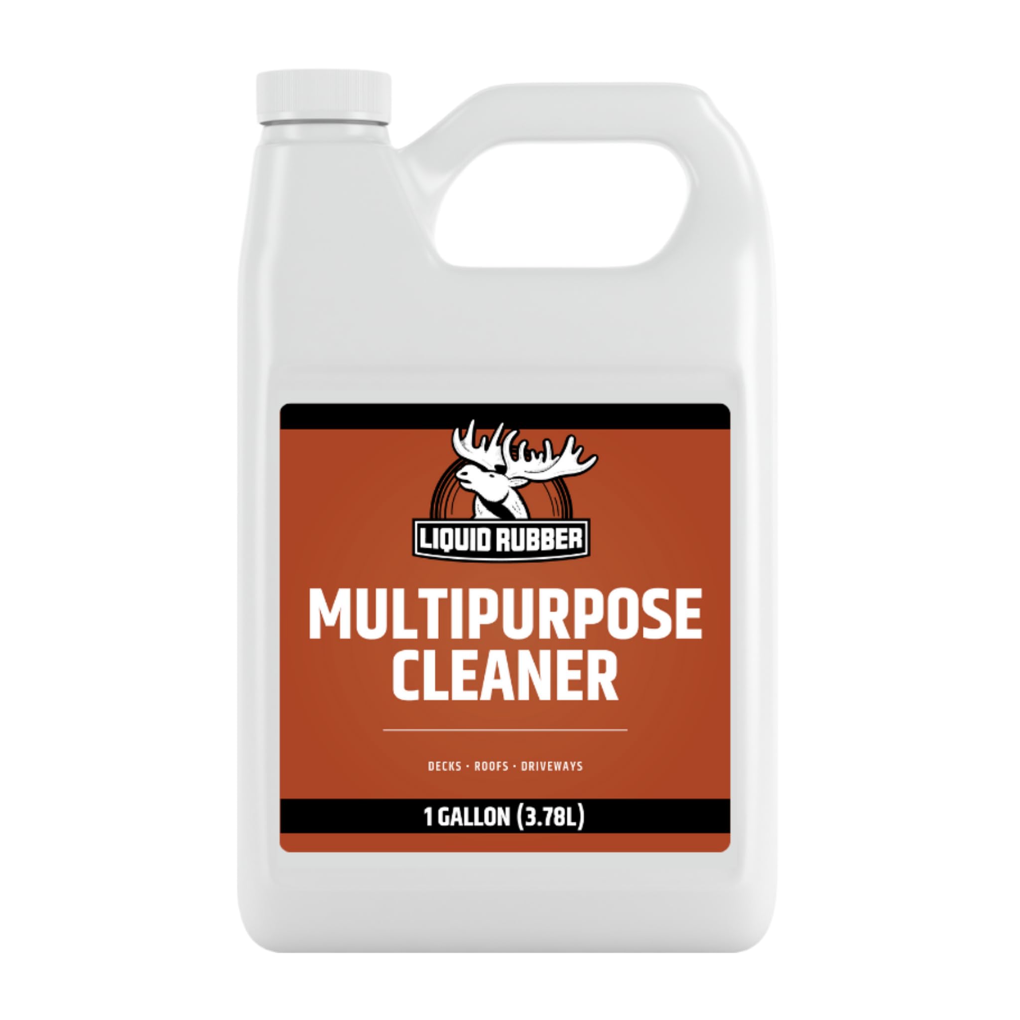Liquid Rubber Multipurpose Outdoor Cleaner, Heavy Duty Surface Cleaner for Wood, Concrete, Brick, Vinyl, Roof, Driveway & Deck Prep, Fast Acting, 1