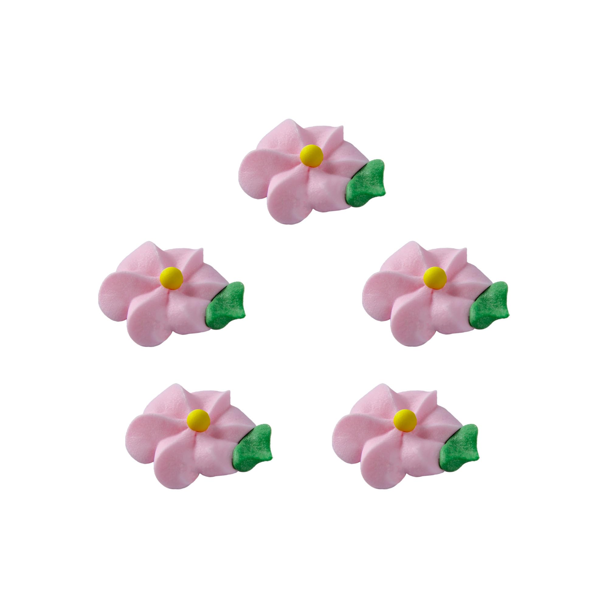 O'Creme Swirl Royal Icing Sugar Flower 1/2 Inch - for Cake Decorating - Decorations for Cakes, Cupcake Toppers - Birthday, Wedding, Valentines, Baby