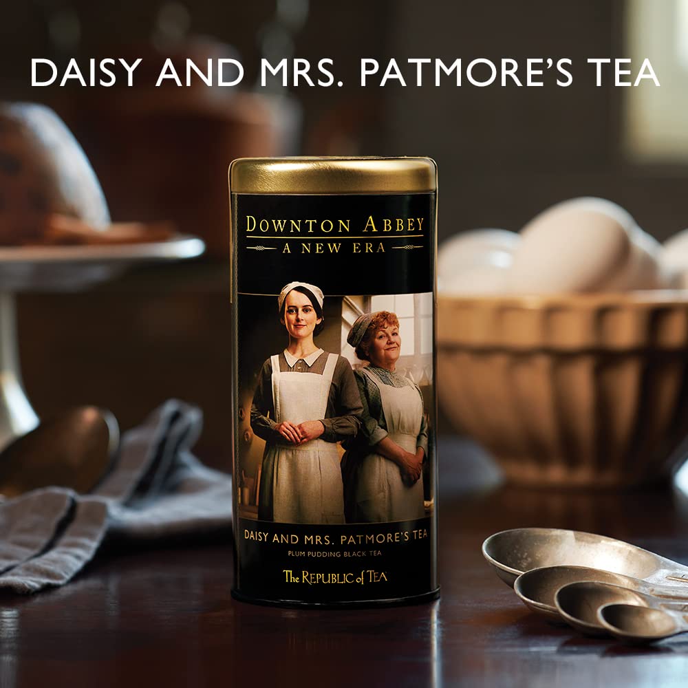 The Republic of Tea - Downton Abbey Daisy and Mrs. Patmore’s Tea, 36 Tea Bags, Plum Pudding Black Tea