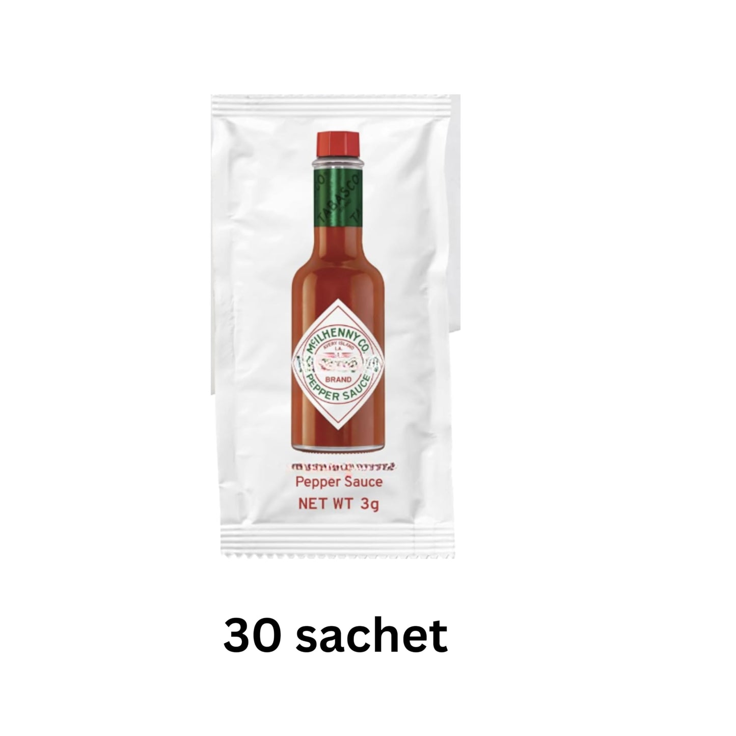Hot Sauce Packets Bulk - 35 Single-Serve Pepper Sauce Sachets (3g Each) | Pizza, Takeout, Restaurants, Travel & On-the-Go