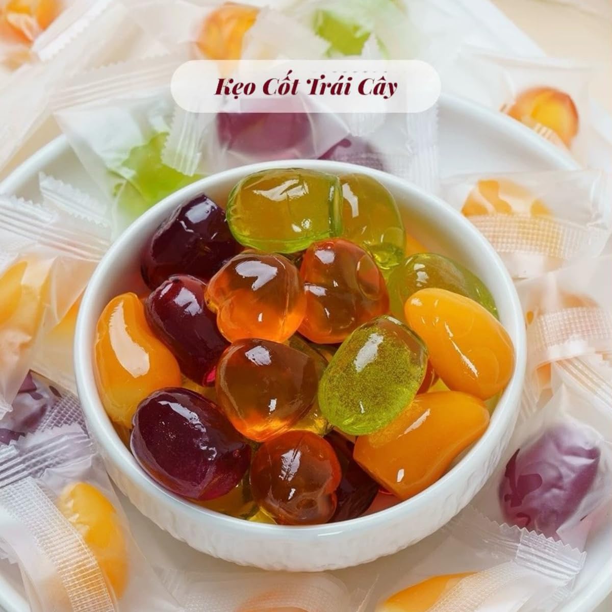 My Style 3D Peelable Gummy Candy - Authentic Vietnamese Tropical Fruit Candy, 4.23 oz (120g) Bag, Assorted Fruit Flavors, Made with Real Fruit Juice