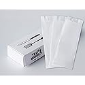 100 Pack 100% White Kraft Paper Bags, 2.75 x 10 inches White Plain Bag Kitchen Cutlery Utensils Holder (Box of 100 pcs)