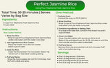 25 Pounds (LBS) Premium Thai Hom Mali Jasmine Rice | Endorsed By Pro Chefs | Four Elephants Brand | DIY Friendly Cooking Instructions Packaging