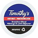 Timothy's World Coffee, Breakfast Blend, K-Cup Portion Pack for Keurig K-Cup Brewers 24-Count, 8.4 oz, (Pack of 2)
