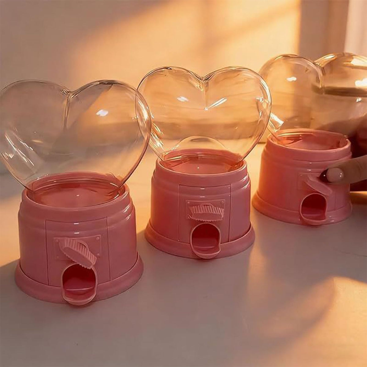 MENGLANSI Shape Sweets Dispensers Candy Chocolate Holder Container for Birthday Valentines Day Gift and Festival Celebration Lover Candy Machine