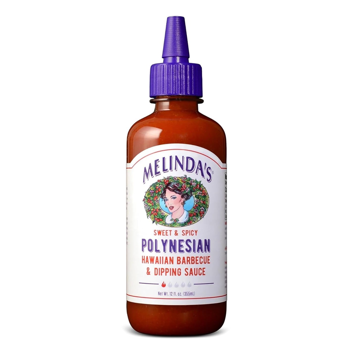 Melinda’s Polynesian Hawaiian BBQ Sauce - Gourmet Polynesian Sauce Perfect for BBQ, Hawaiian Pizza, Seafood & More - Sweet & Tropical, Mild Heat
