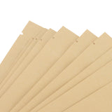 SHEUTSAN 200 Pack 6.6 x 9.4 Inch Kraft Stand Up Zip Lock Pouches, 17 x 24cm Brown Resealable Bags with Window, Reusable Kraft Zipper Paper Bags