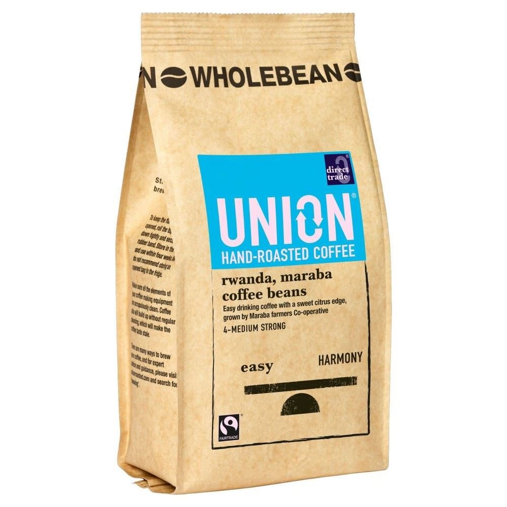 Union Hand Roasted Fairtrade Rwanda Beans (227g) - Pack of 6