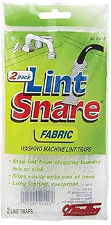 O'Malley Lot of 12 Lint Snare Fabric Washing Machine Traps with Ties Clamps (6 Packs of 2)