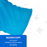 Well Before Vinyl Exam Gloves - Powder-Free, Latex-Free, Disposable Gloves for Medical, Food Prep, Cleaning and more - Large Blue (Pack of 200)