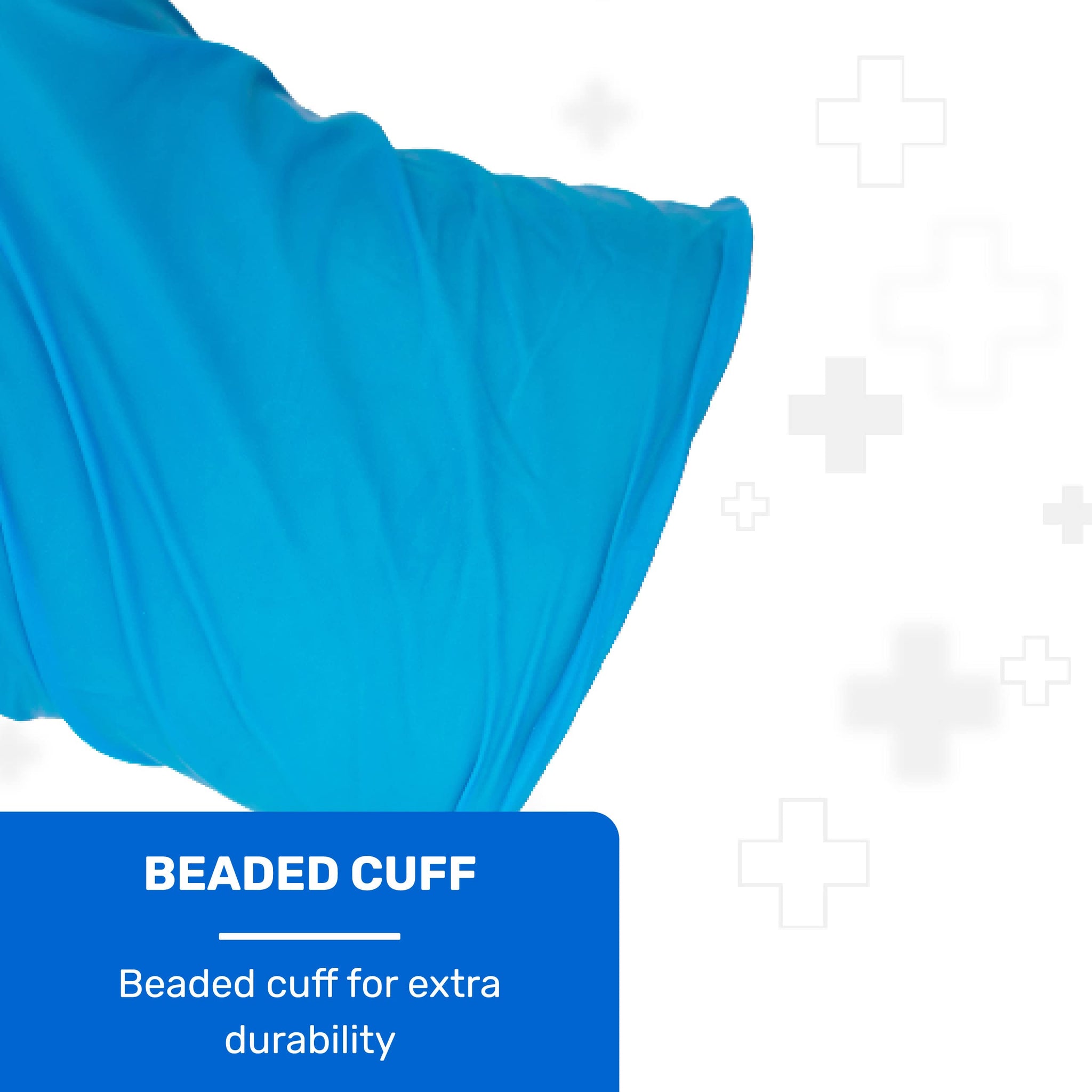 Well Before Vinyl Exam Gloves - Powder-Free, Latex-Free, Disposable Gloves for Medical, Food Prep, Cleaning and more - Large Blue (Pack of 200)