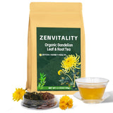 ZenVitality Dandelion Leaf and Root Tea?50 Bags?100% Certified Organic/Decaffeinated Naturally beneficial for liver/blood pressure/blood