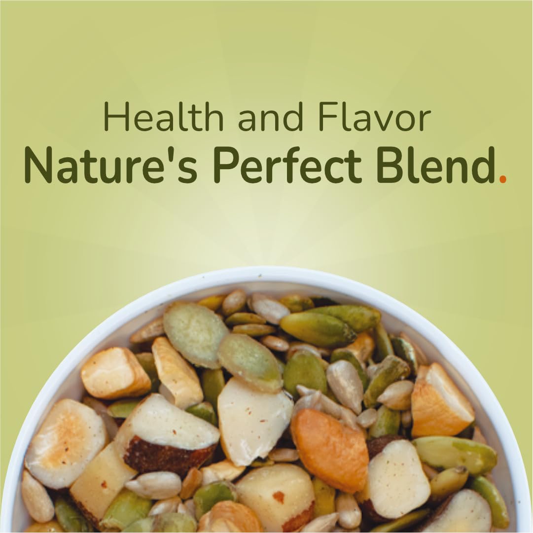 Trail Mix Nuts and Seeds - Brazil Nuts, Cashews, Pumpkin Seeds and Sunflower Seeds 7oz - Healthy Snack, Gluten Free, Non-GMO, Vegan -Forest Up