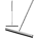 Floor Squeegee Scrubber 59inch Long Stainless Steel Handle with 15inch Wide Silicon Rubber Blade Squeegee Broom for Floor Washing and Drying Shower