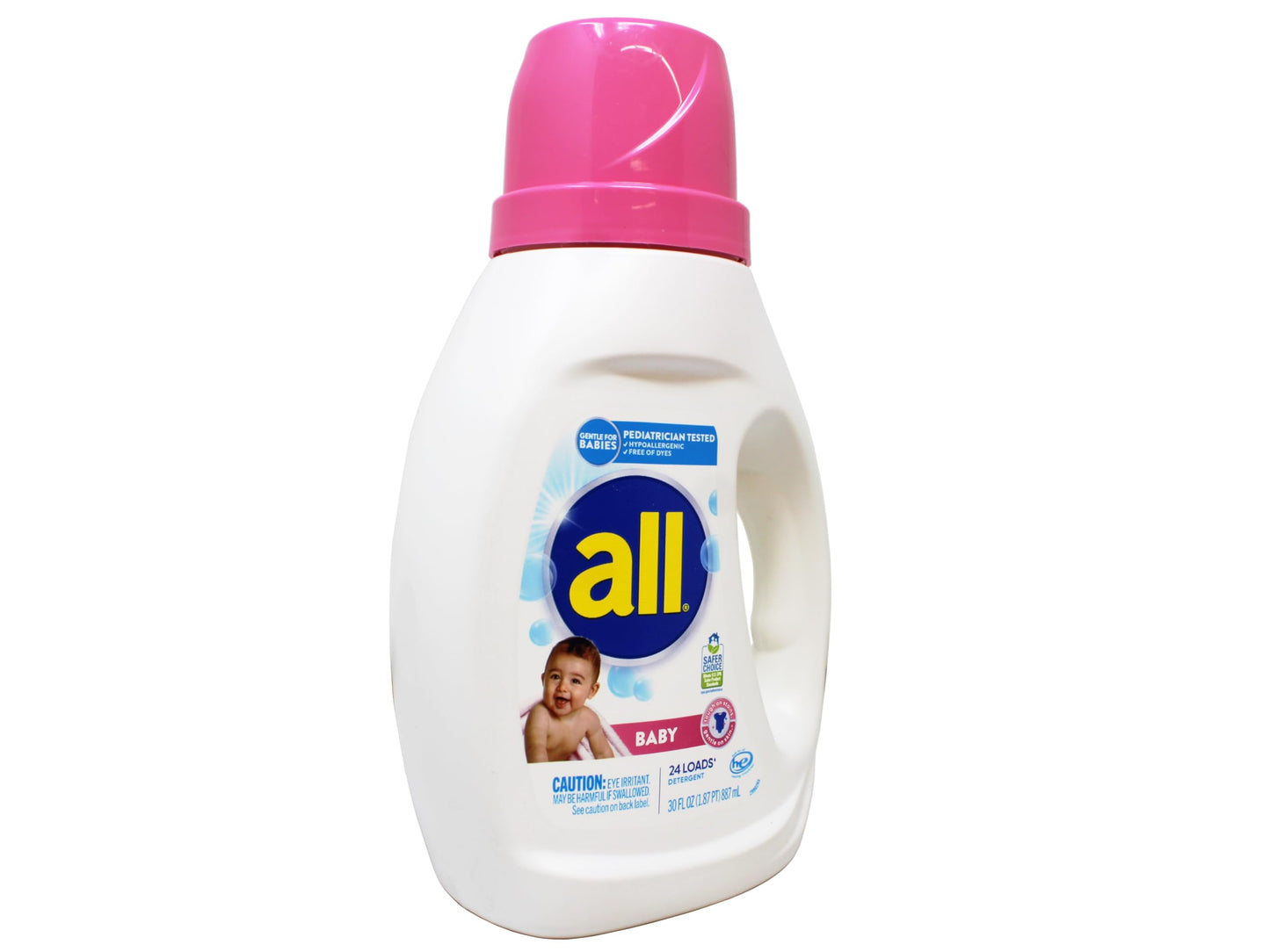 All Liquid Laundry Detergent, Gentle for Baby, 24 Loads, 30 fl oz