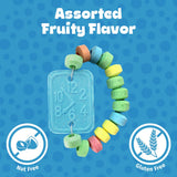 30 Candy Bracelet Watches Party Favors - Pack of 30 Blue Individually Wrapped Candy Bracelets with Colorful Fruit Flavor - Stretchable, Edible, Fruity
