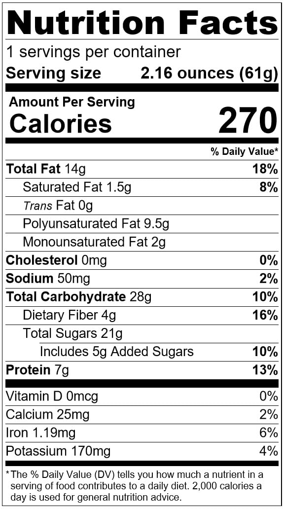 Rockin'Ola Trail Mix, Quick Breakfast Snack, Allergen Friendly, No Artificial Flavors, Colors or Preservatives, On-The-Go Healthy Snack Packets (20