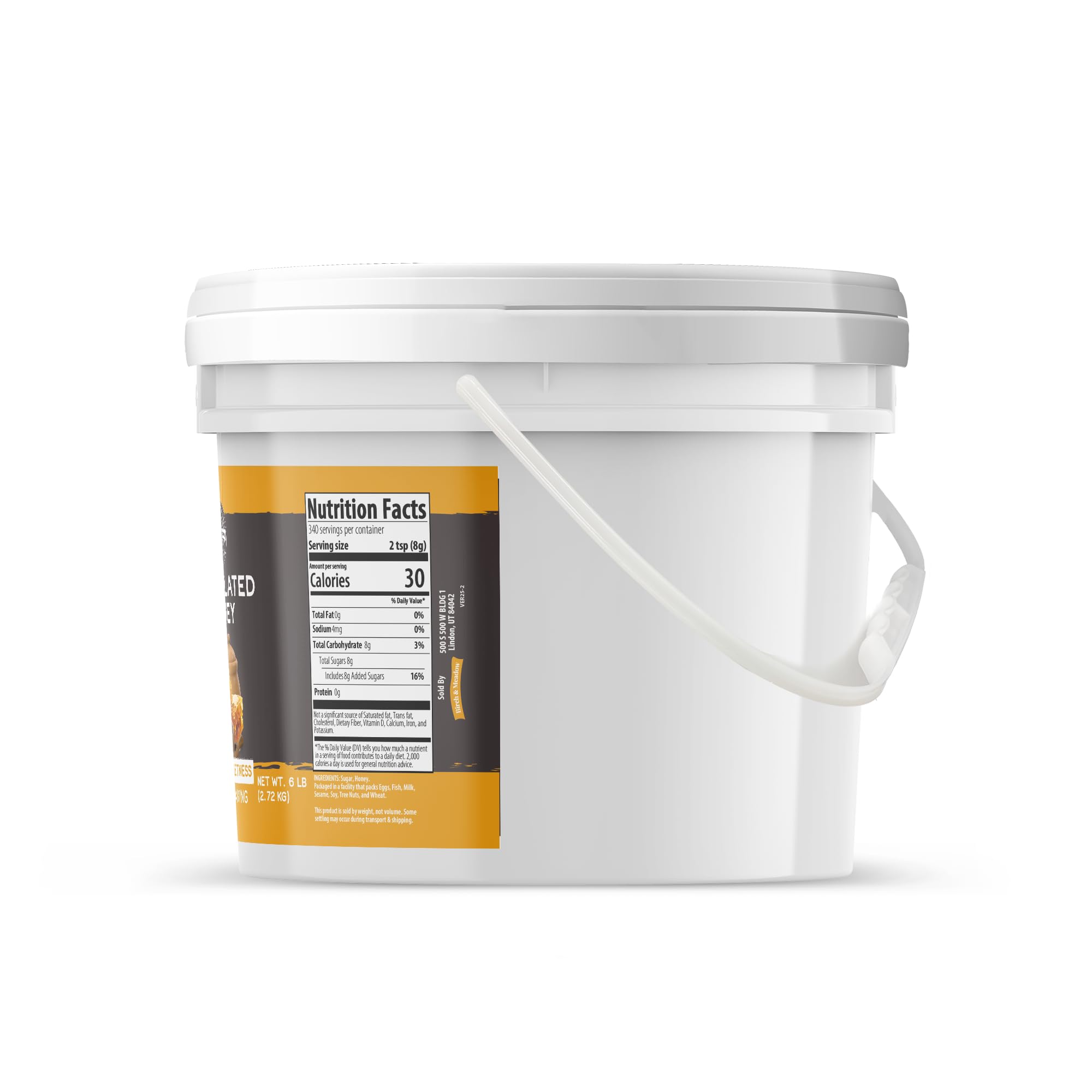 Birch & Meadow Granulated Honey (1 Gallon)
