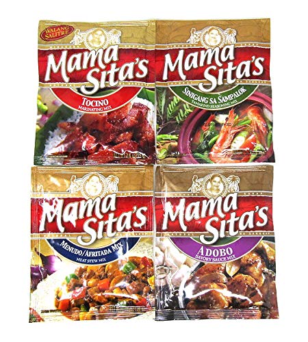Mama Sita's MAMA SITA'S 4 Variety Pack Seasoning Mix MENUDOAFRITADA TOCINO ADOBO SINIGANG SA SAMPALOK
