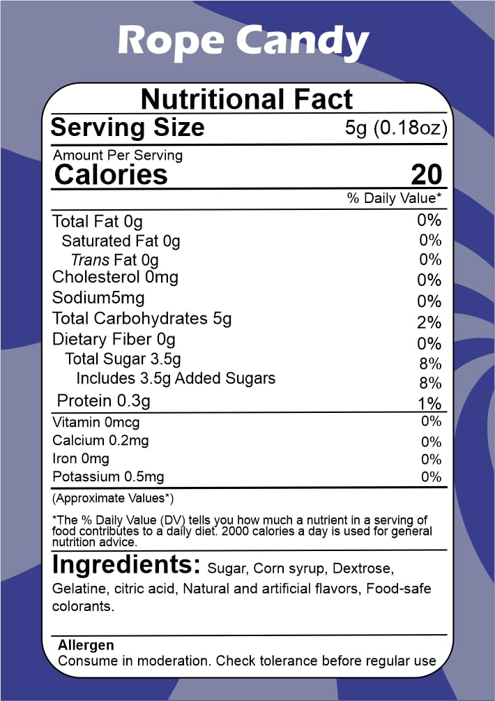 SMIBZE Natural Rope Candy 250 GM (Pack of 1) SMIBZE