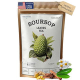 Soursop Tea Leaves bags - Pure Graviola Leaf, Peppermint, Chamomile & Cinnamon - All natural, Dye-free bag - Herbal Tea for Health, Refreshing Brew