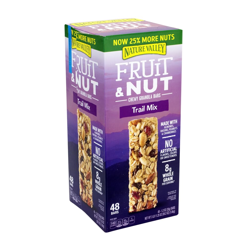 New 366443 Nv Granola Bar Chewy Trail Mix 1.2 Oz (48-Pack) Snacks Cheap Wholesale Discount Bulk Snacks Snacks Fashion Accessories