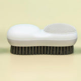 Two-Sided Laundry Stain Remover Brush, Soft Bristle for Scrubbing Out Tough Stains on Wool Cashmere Delicate Fabrics Knits Cotton Leather, Easy