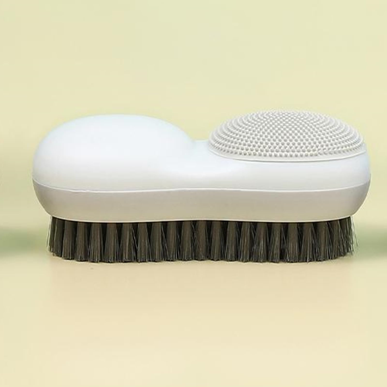 Two-Sided Laundry Stain Remover Brush, Soft Bristle for Scrubbing Out Tough Stains on Wool Cashmere Delicate Fabrics Knits Cotton Leather, Easy