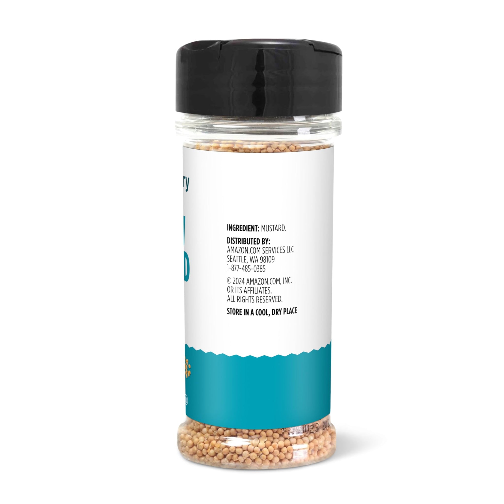 Amazon Grocery, Yellow Mustard Seed, 3.75 Oz
