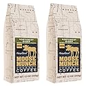 Moose Munch Northwest Blend Ground Coffee - 2 Pack, 12 oz Bags - Cinnamon, Hazelnut & Praline Flavored Medium Roast Coffee