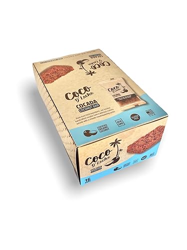 COCO D’LECHE Premium Coconut Candy Snack Box - Crunchy Gourmet Coconut Candy Pack - Yummy 3-Ingredient Sweet Coconut Bars - Gluten-Free Coconut Milk