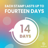 Simple Life Toilet Gel Stamp - Fresh Flower Scent, Anti-Limescale Toilet Cleaner Gel, Deodorizing & Long-Lasting Freshness, 32 Stamps Variety Pack