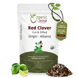 Organic Way Red Clover Flower Cut & Sifted (Trifolium Pratense) Herbal Tea | European Wild-Harvest | Organic & Kosher Certified | USDA Certified |