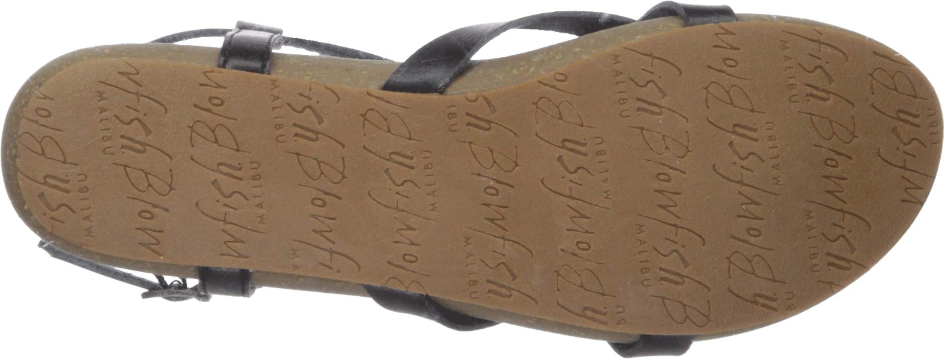 Blowfish Women's Granola-B Sandal, black dyecut, 6 Medium US