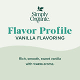 Simply Organic Non-Alcoholic Vanilla Flavoring, 4-Ounce Glass Jar, Certified Organic, Alcohol Free Vanilla