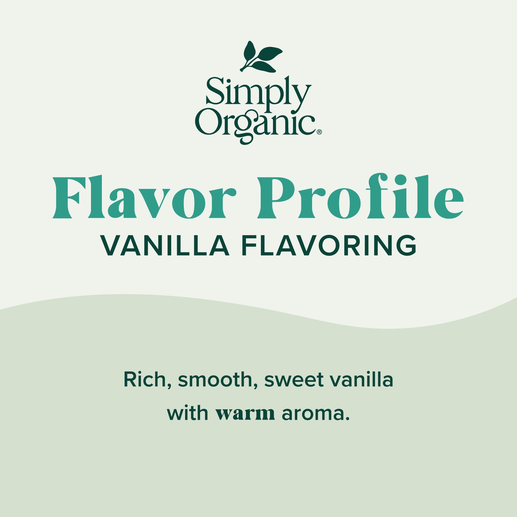 Simply Organic Non-Alcoholic Vanilla Flavoring, 4-Ounce Glass Jar, Certified Organic, Alcohol Free Vanilla