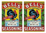Bell's All Natural Seasoning - 1 oz Box - Classic Salt-Free Poultry Blend - Gluten-Free, Kosher, Non-GMO (Pack of 2)